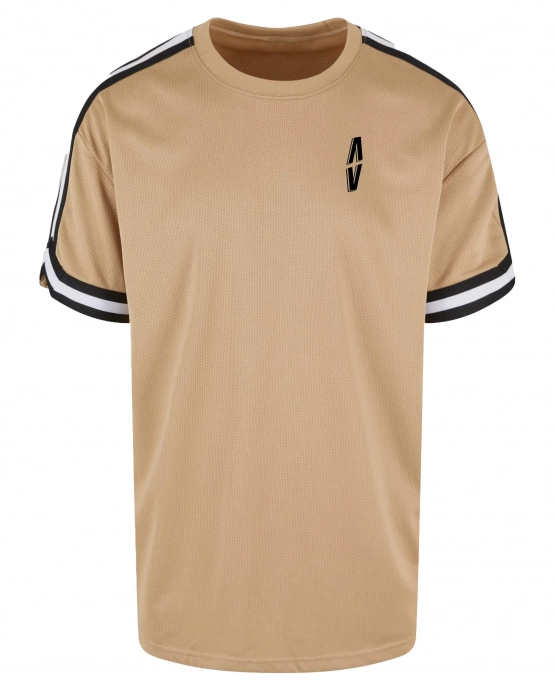 Mesh Funk Tee – Beige